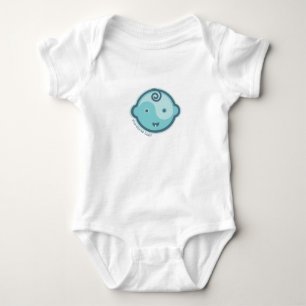 Yoga Speak Baby : Teal Expressive Baby Chakra Bodysuit