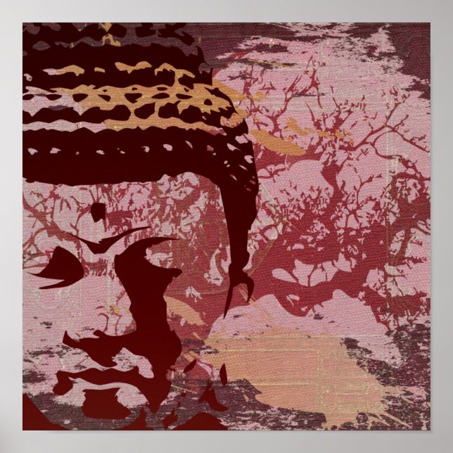 Yoga Speak : Buddha Tree Graphic Poster (Front)