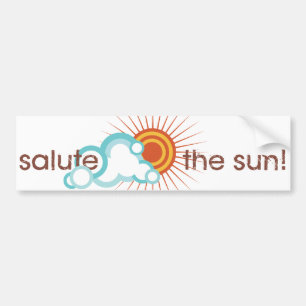 Yoga Speak : Salute the Sun! Bumper Sticker