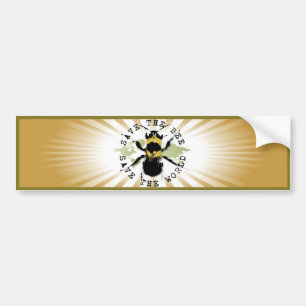 Yoga Speak : Save the Bee....Bumper Sticker