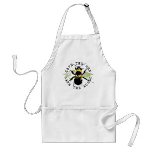 Yoga Speak : Save The Bee ... Save The World! Standard Apron