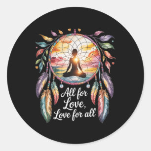 Yoga Spiritual Chakra Meditation Classic Round Sticker