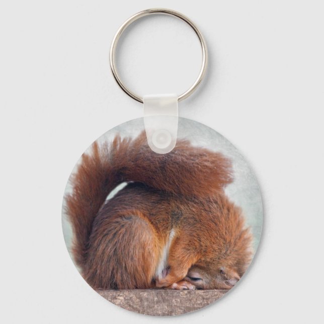 Yoga Squirrel Keyring (Front)