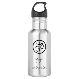 Yoga stainless steel water bottle