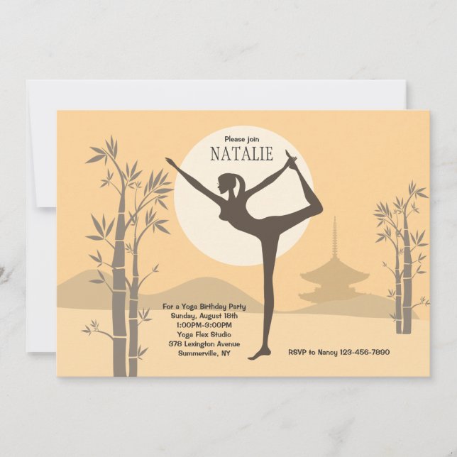 Yoga Stance Invitation (Front)