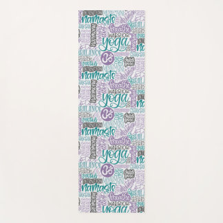Yoga State of Mind-Hand-Lettered Yoga Word Collage Mat