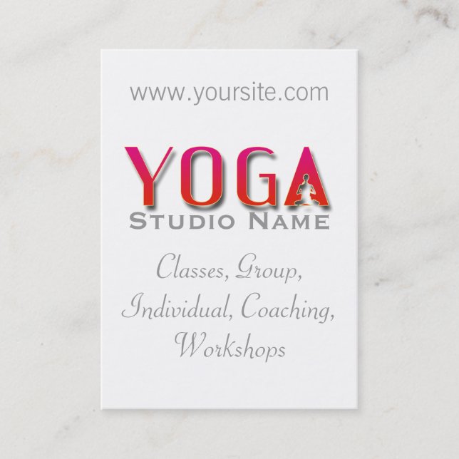 Yoga Studio - Business Card (Front)