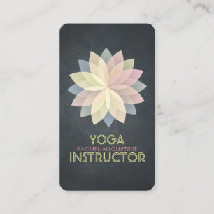YOGA Studio Instructor Appointment Lotus Mandala Card