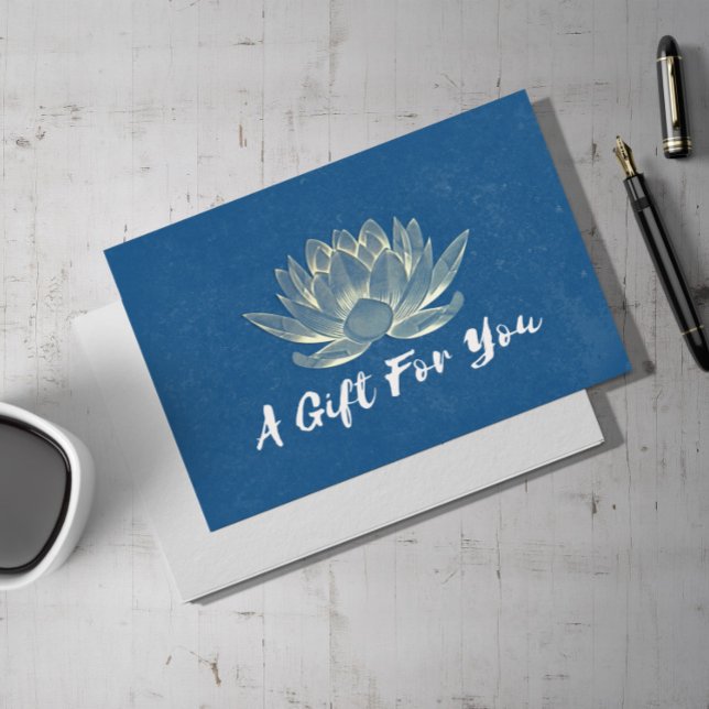 YOGA Studio Instructor Gift Certificate Gold Lotus (Creator Uploaded)