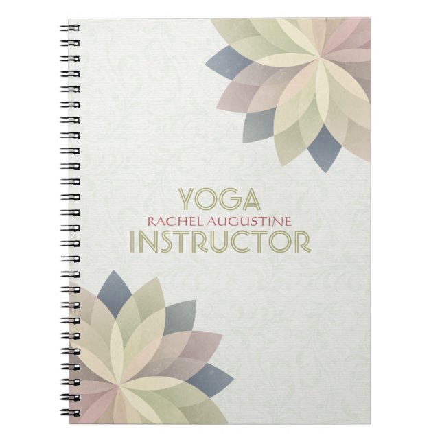 YOGA Studio Meditation Instructor Colourful Notebook (Front)