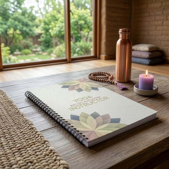 YOGA Studio Meditation Instructor Colourful Notebook (Creator Uploaded)
