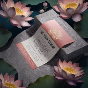 YOGA Studio Meditation Instructor Open House Lotus Flyer