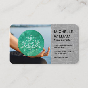 Yoga Studio Meditation Mental Wellness Business Card