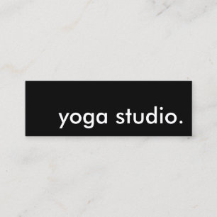 yoga studio. mini business card