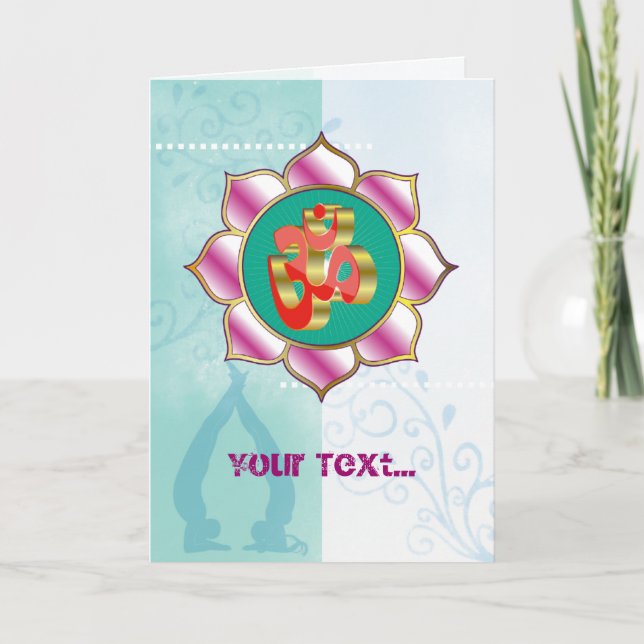 Yoga Studio OM - Greeting Card (Front)
