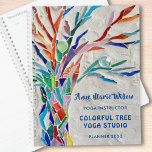 Yoga Studio  Planner<br><div class="desc">This decorative Yoga Studio Planner features a print of a rainbow coloured tree of life on a pale grey background. Add your name, occupation, year and business to personalise it. Use the Customise Further option to change the text size, style or colour if you wish. Because we create our own...</div>