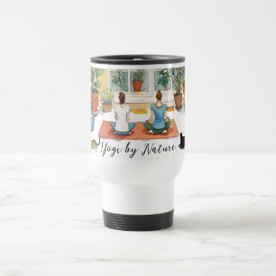 Yoga Studio Plants and Cats Travel Mug