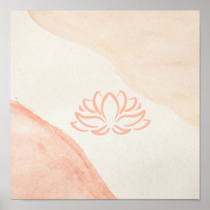 Yoga Studio Poster, Zen Poster, Lotus Flower  Poster