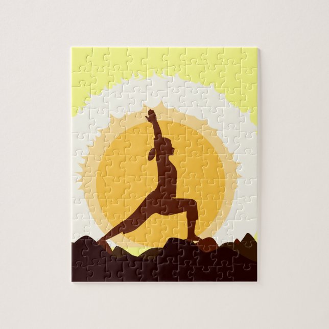 Yoga Sunset Jigsaw Puzzle (Vertical)