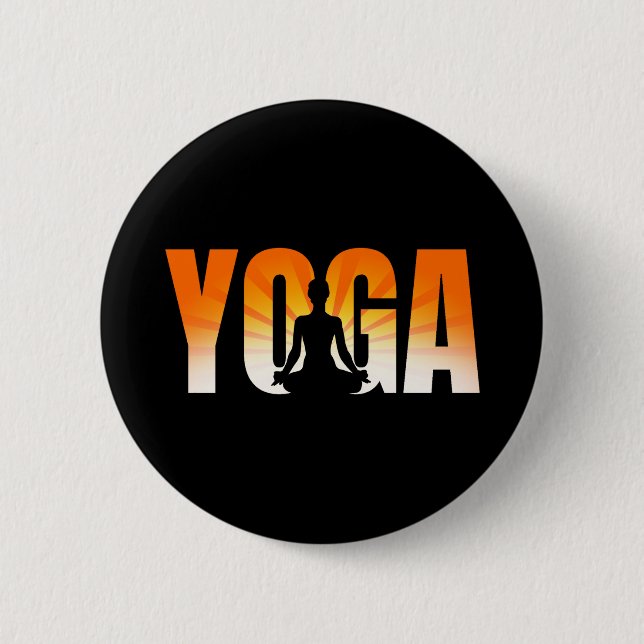 Yoga Sunshine 6 Cm Round Badge (Front)