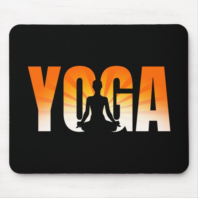 Yoga Sunshine Mouse Mat (Front)