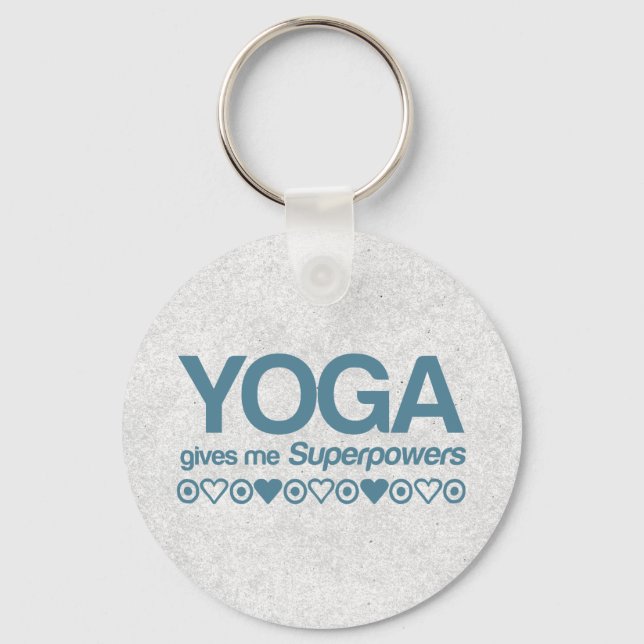 Yoga Superpowers Key Ring (Front)