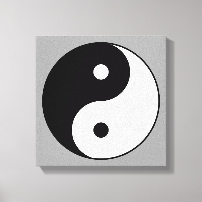 yoga symbol canvas print (Front)