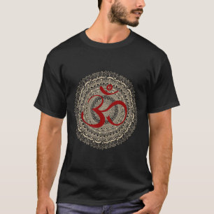 Yoga Symbols By Mona Om Yoga Ohm Hindu Meditation  T-Shirt