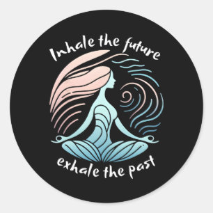 Yoga T Shirts For Women With Sayings Classic Round Sticker