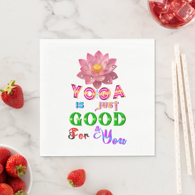 Yoga Tableware Is Just Good For You Napkin (Insitu)
