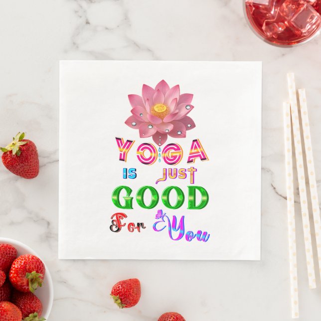 Yoga Tableware Is Just Good For You Napkin (Insitu)