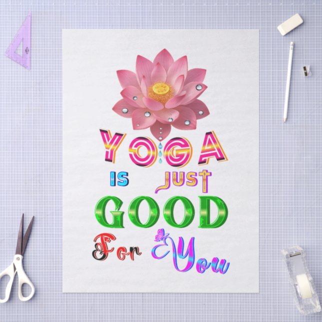 Yoga Tableware Is Just Good For You Tissue Paper (Craft)