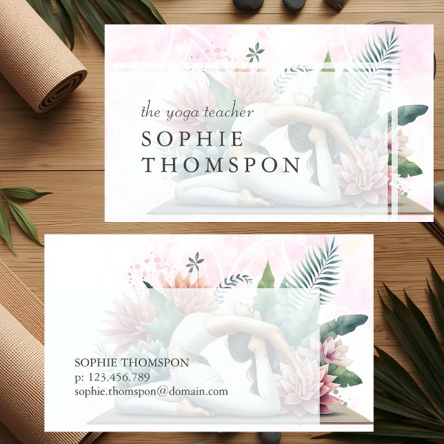 Yoga teacher business card (Creator Uploaded)