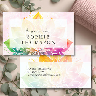 Yoga teacher business card