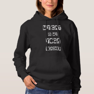 Yoga Teacher Cat Hoodie