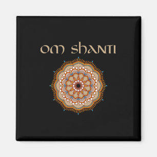 Yoga Teacher Shirt Om Shanti Reiki Holistic Healer Magnet