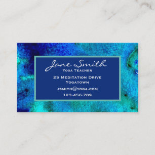 Yoga Teacher Yoga Instructor ocean beach Business Card