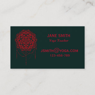Yoga Teacher Yoga Instructor stylish Business Card