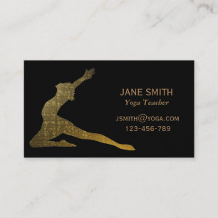 Yoga Teacher Yoga Instructor stylish Business Card