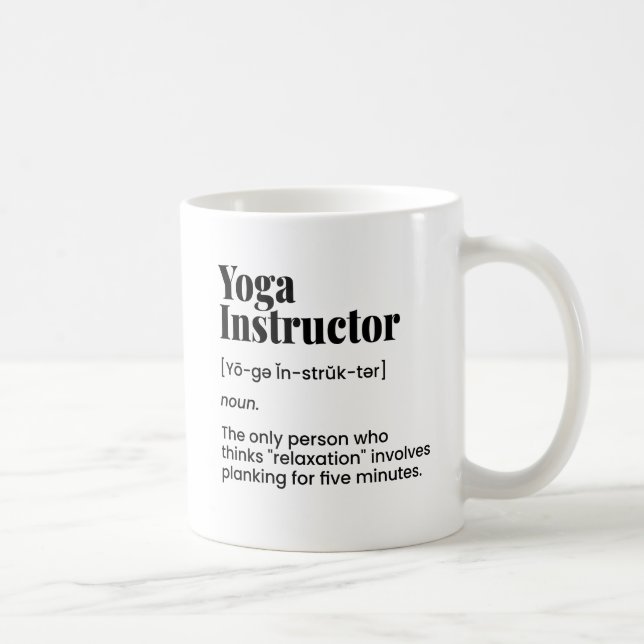 Yoga Teacher,Yoga Instructor,Yoga Class Coffee Mug (Right)