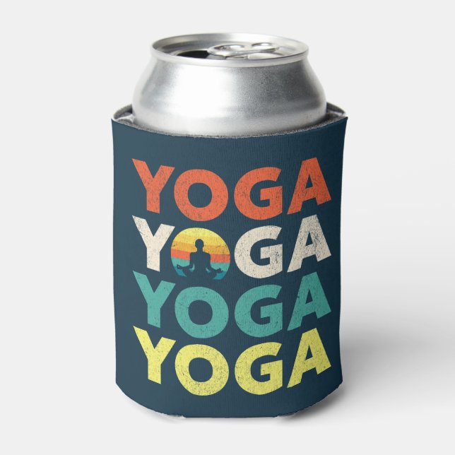 Yoga text design can cooler (Can Front)
