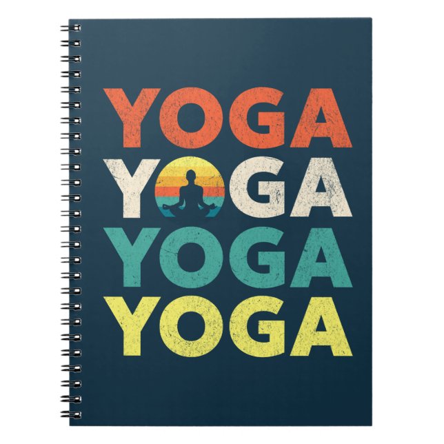 Yoga text design notebook (Front)
