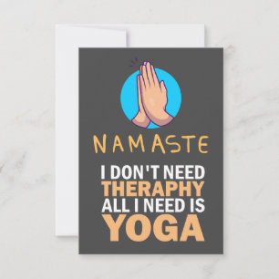 Yoga Thank you card for instructor 