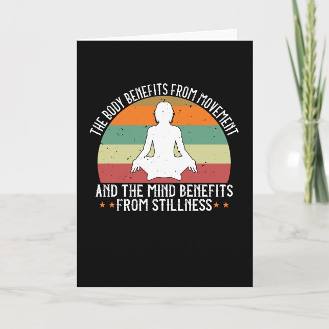 Yoga - The Body Benefits From Movement Card (Front)