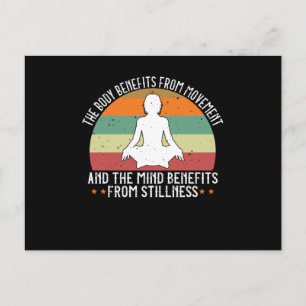 Yoga - The Body Benefits From Movement Postcard