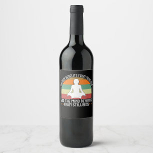 Yoga - The Body Benefits From Movement Wine Label