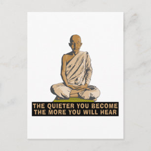 Yoga - The Quieter You Become ... Postcard