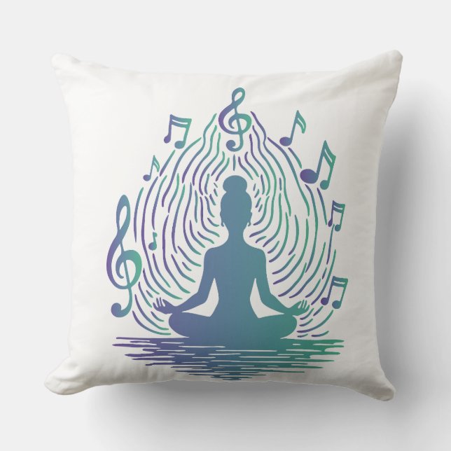 Yoga Throw Pillow (Front)