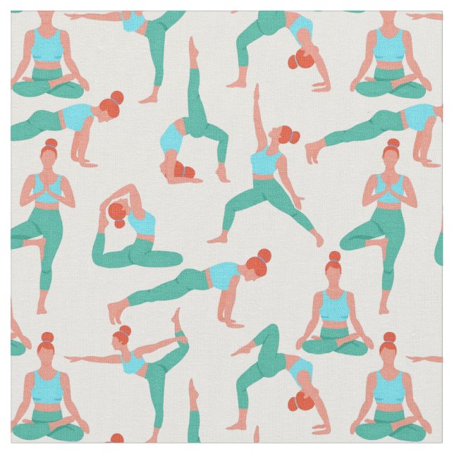 Yoga Time Fabric (Close Up)