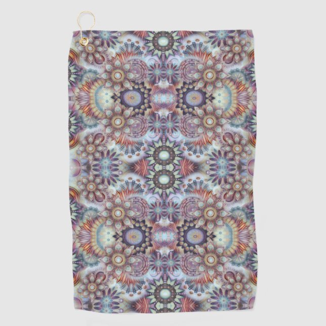 Yoga towel with bag clip artisitc (Front)